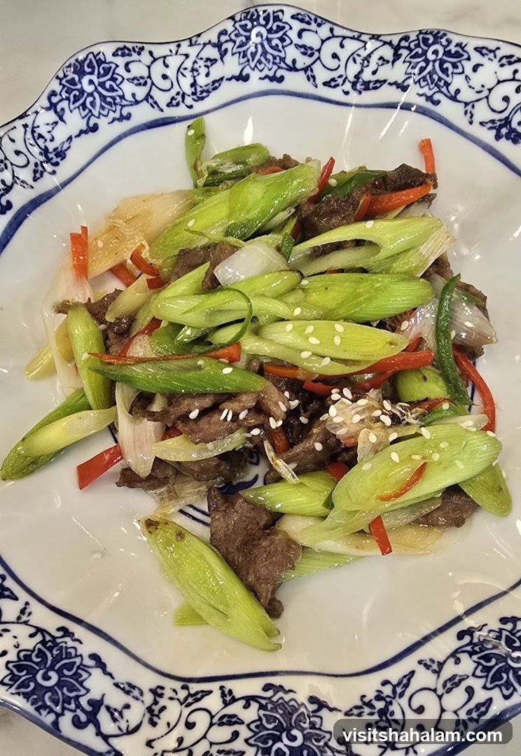 Stir-fried Beef with Scallions