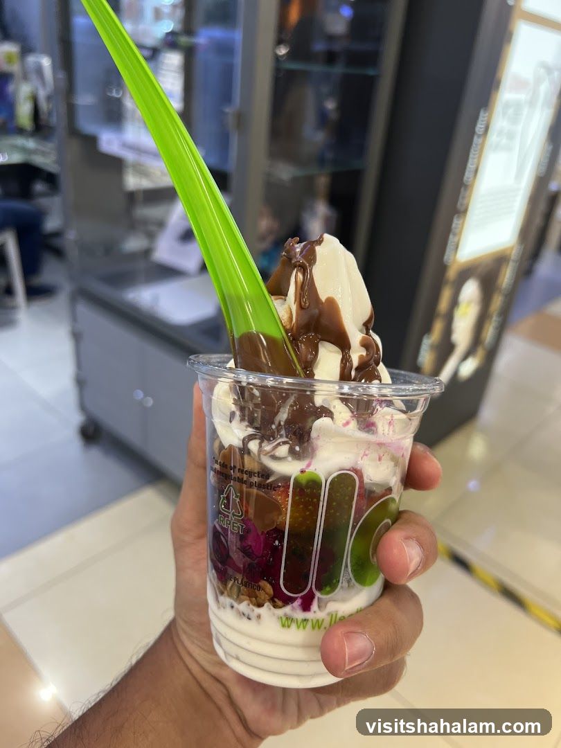 Frozen Yogurt with Toppings