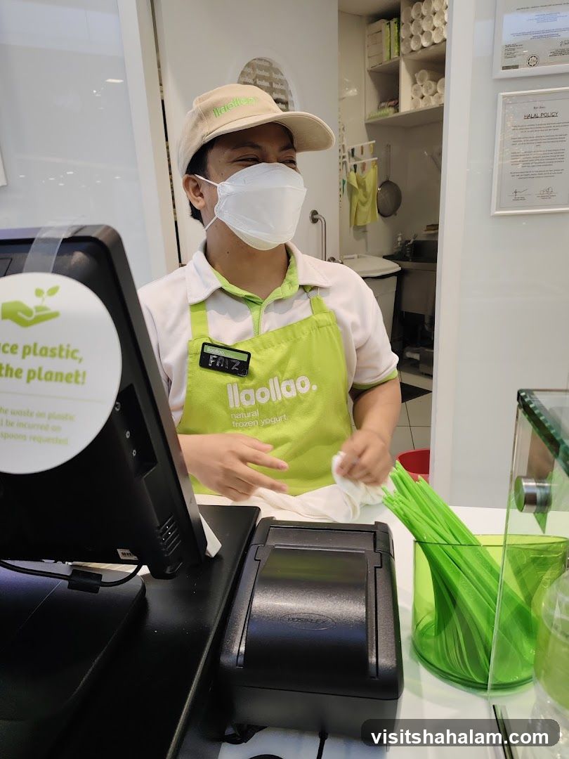Staff at Yogurt Shop