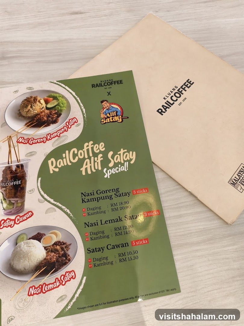 RailCoffee Alif Satay Special!
