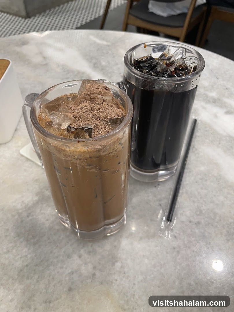 Iced Coffee and Chocolate Drink