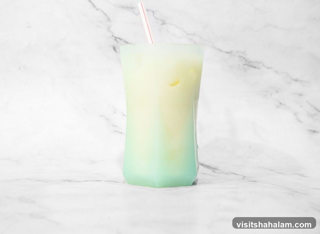Creamy Drink with Straw