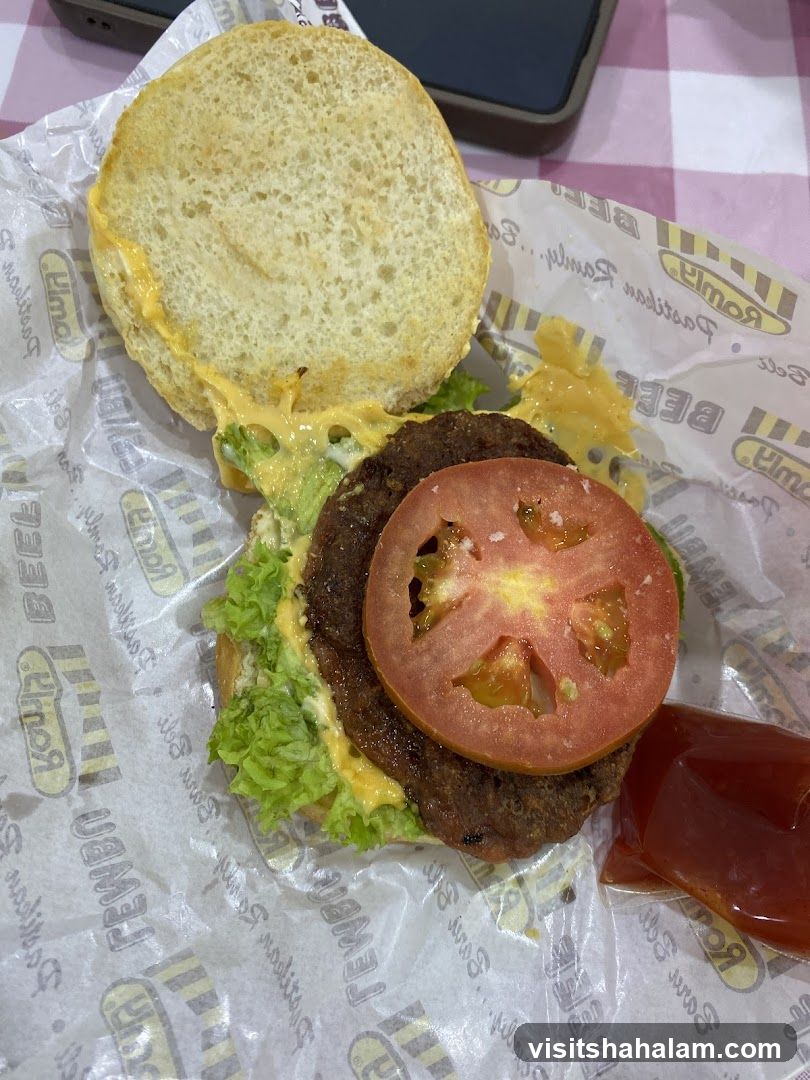 Burger with Tomato and Lettuce
