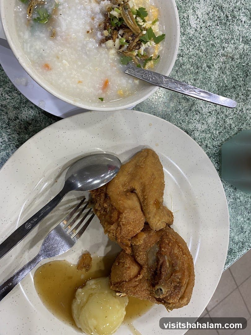 Fried Chicken and Congee