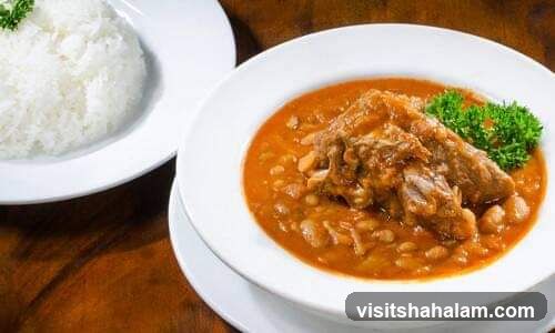 Stewed Meat with Beans and Rice