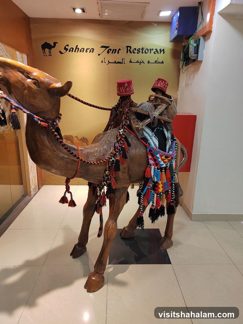 Camel Statue in Restaurant