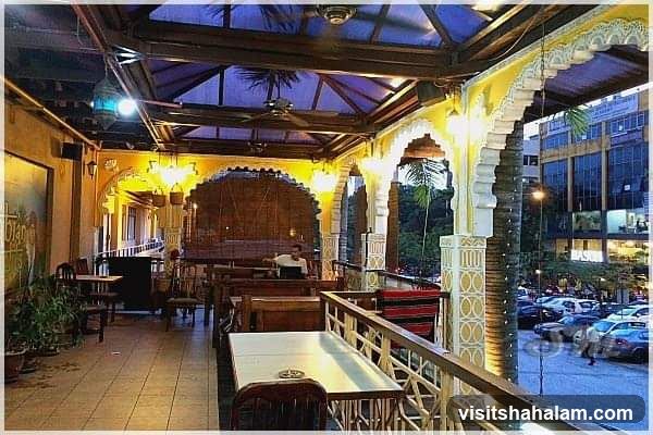 Outdoor Seating Area of a Restaurant