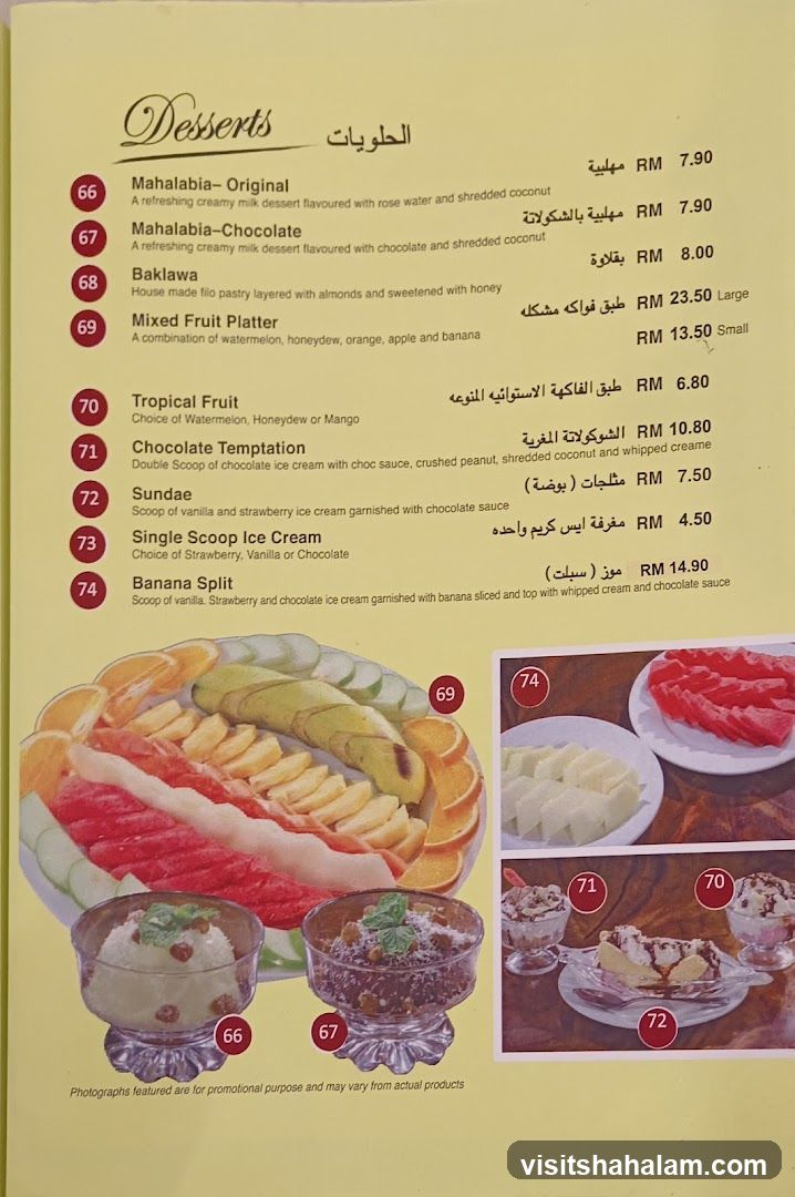 Desserts