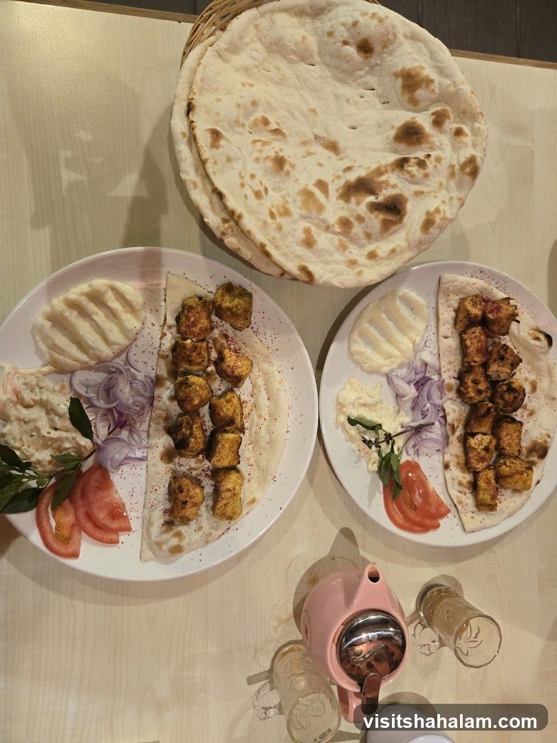 Chicken Kebabs with Flatbread