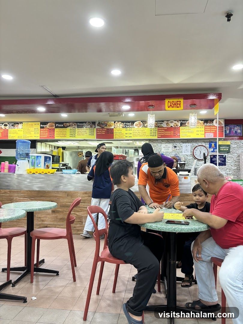 Restaurant Interior with Menu