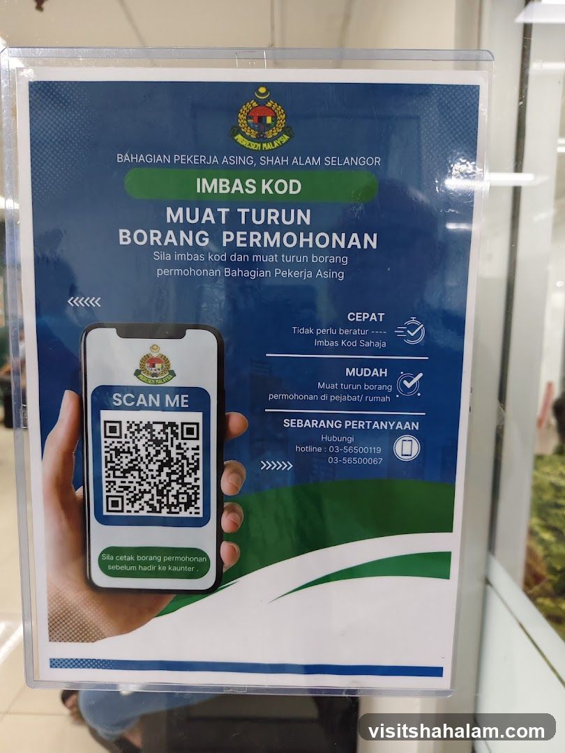 Immigration Department Information Poster