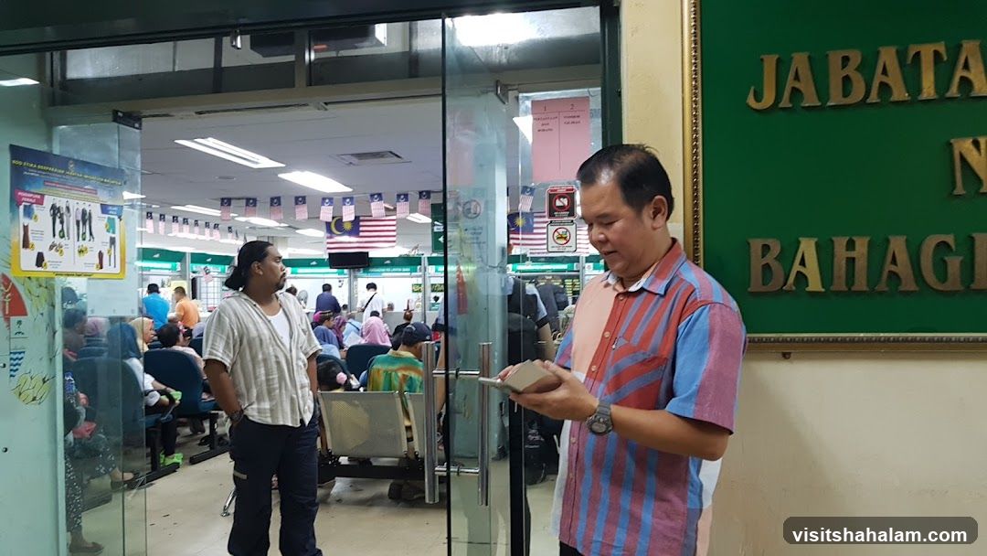 People waiting in a government office