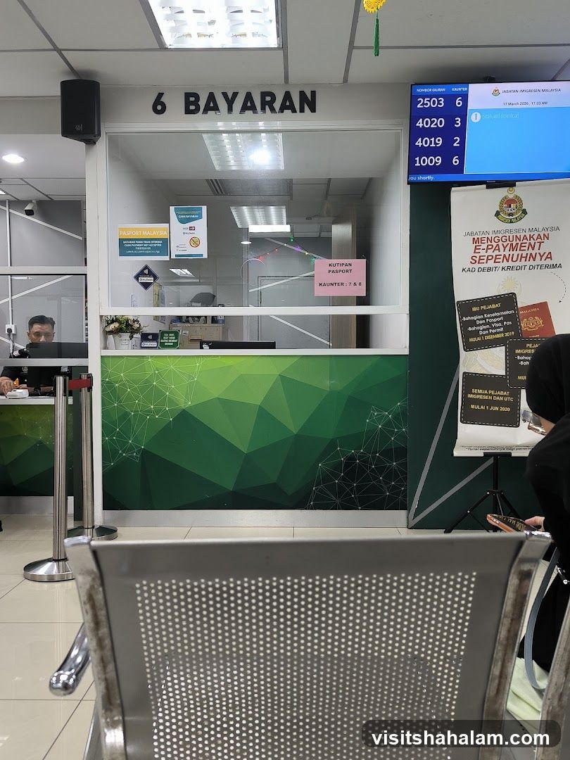 Immigration Office Payment Counter