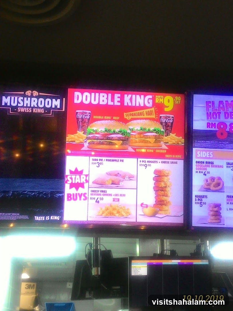 Burger King Menu