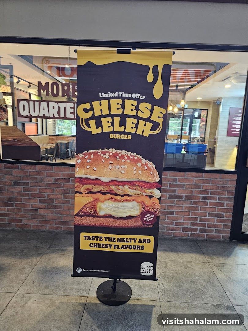 Burger King Cheese Leleh Burger Banner