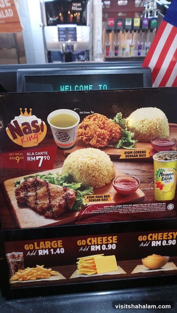 Burger King Nasi King Menu