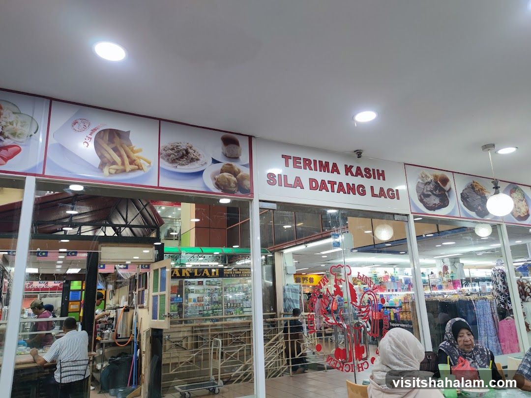 Restaurant Interior with Food Displays
