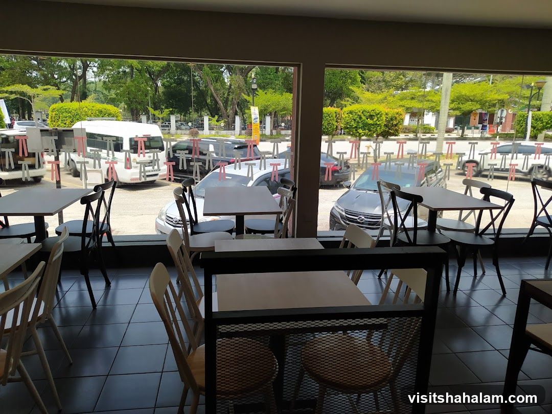 Restaurant Interior with Outdoor View