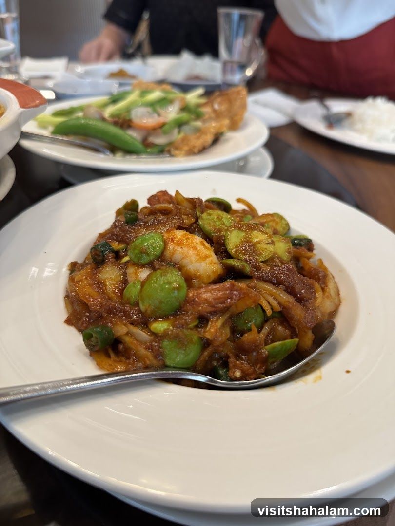 Stir-fried Petai with Shrimp