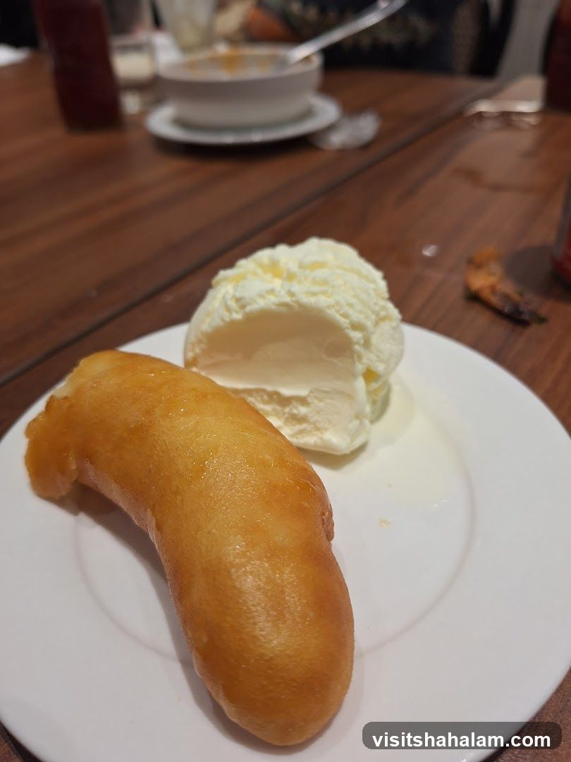 Fried Banana with Ice Cream