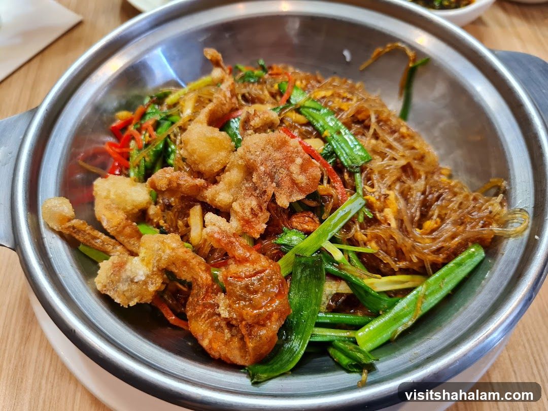 Fried Soft Shell Crab with Glass Noodles