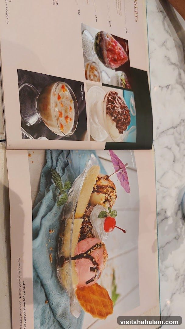 Desserts Menu
