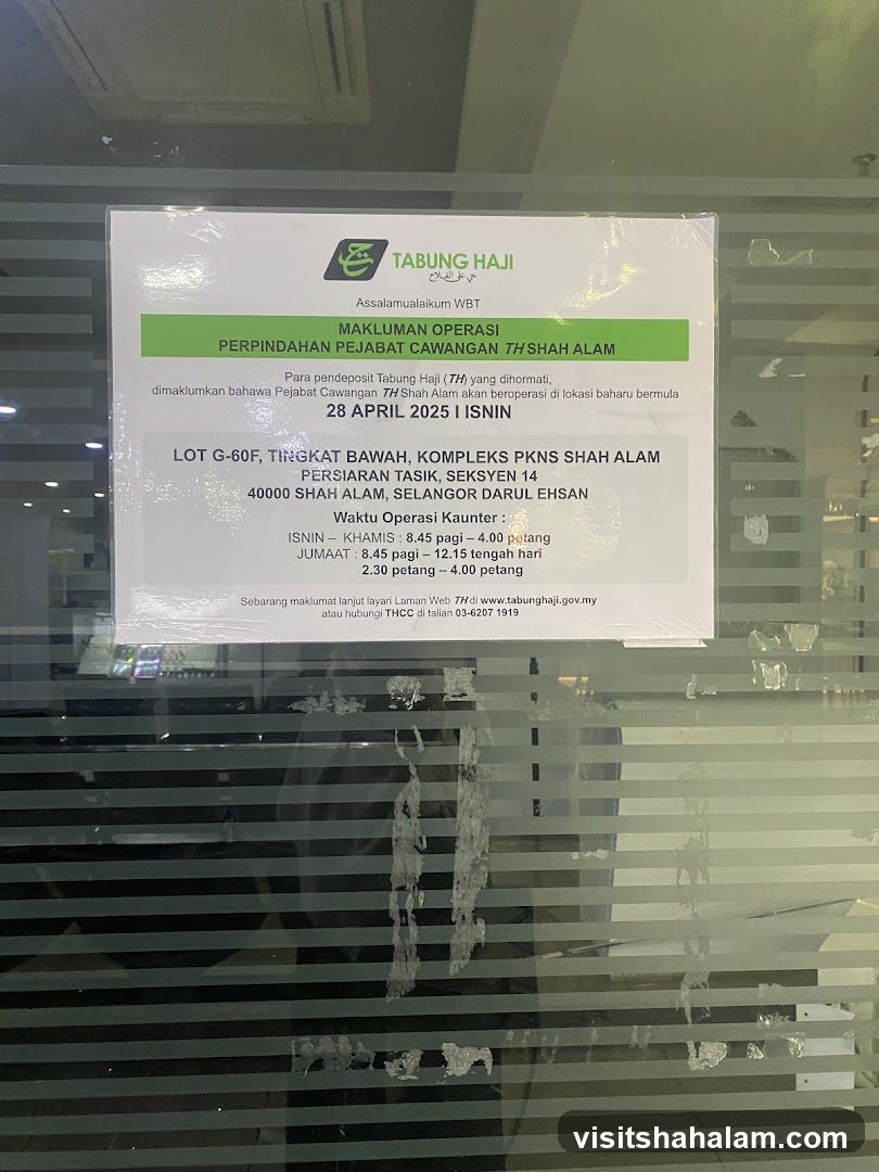Tabung Haji Branch Relocation Notice
