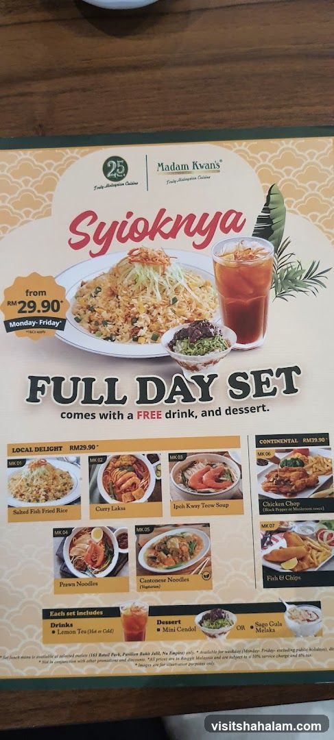 Madam Kwan's Syioknya Full Day Set