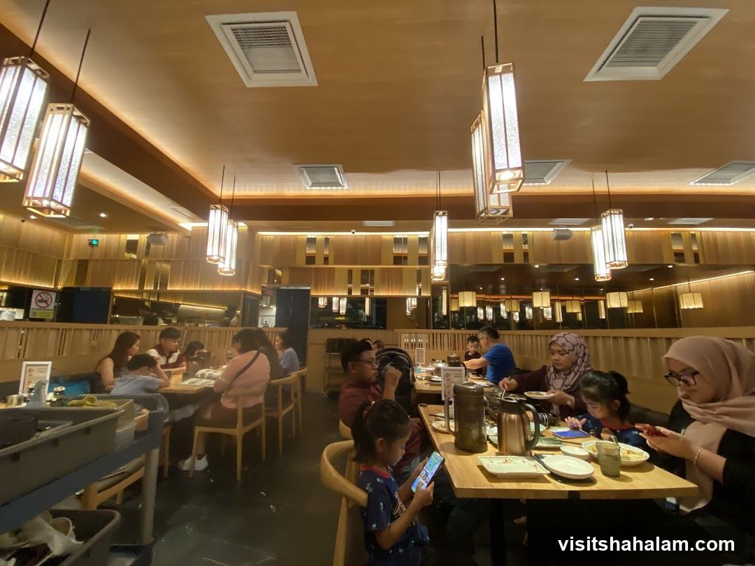 Restaurant Interior with Diners