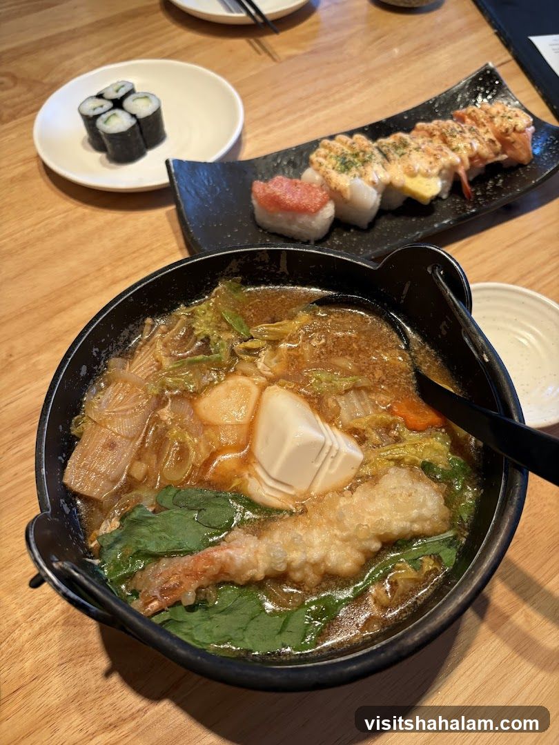 Japanese Hot Pot and Sushi