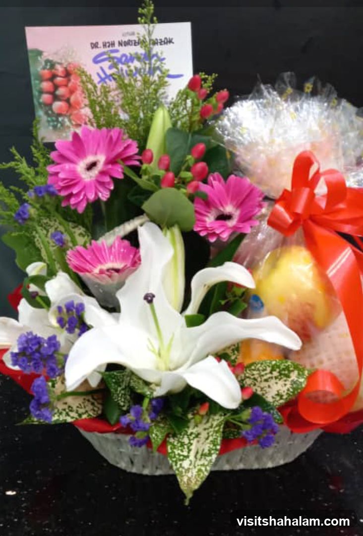 Flower Arrangement with Card