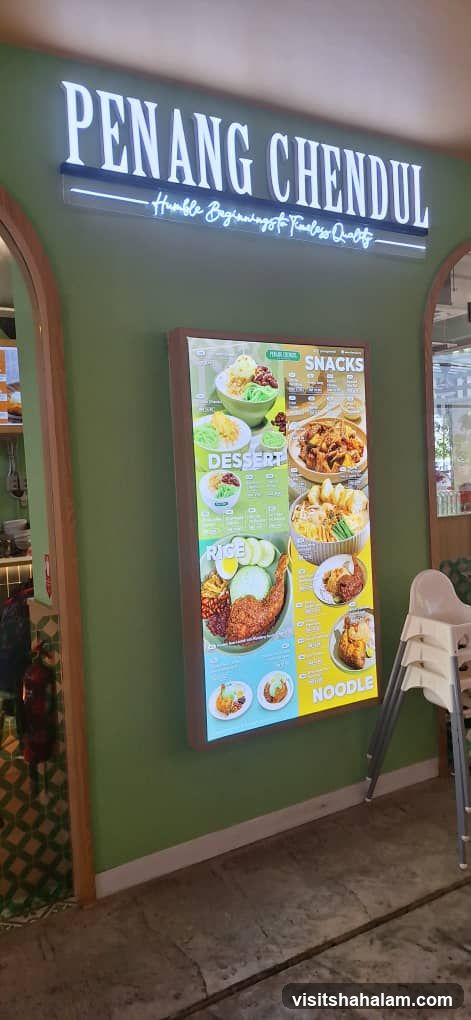 Penang Chendul Menu