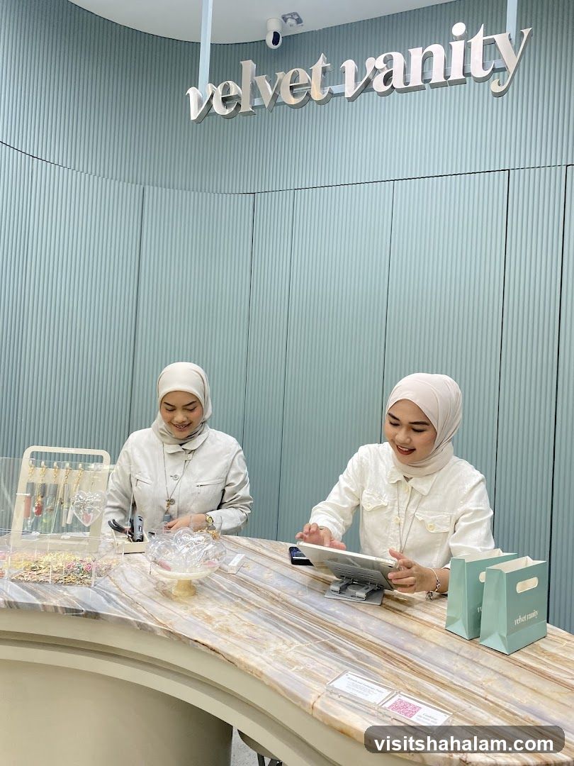 Velvet Vanity Counter