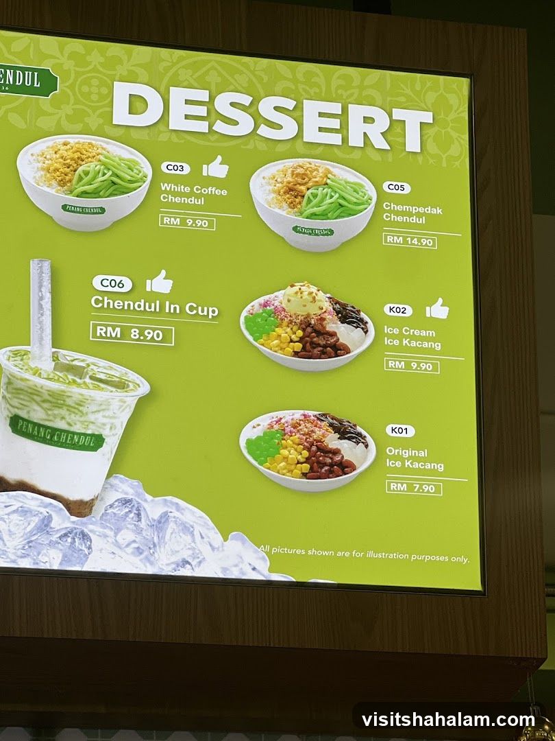 Dessert Menu