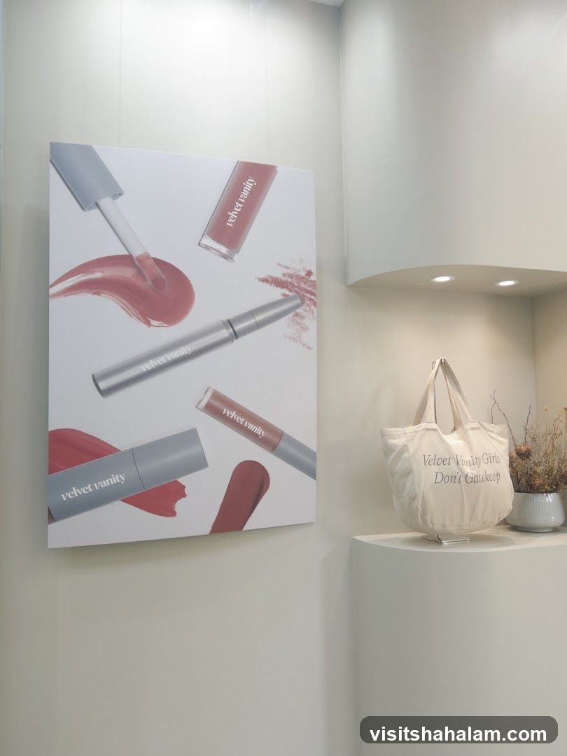 Cosmetics Display with Tote Bag