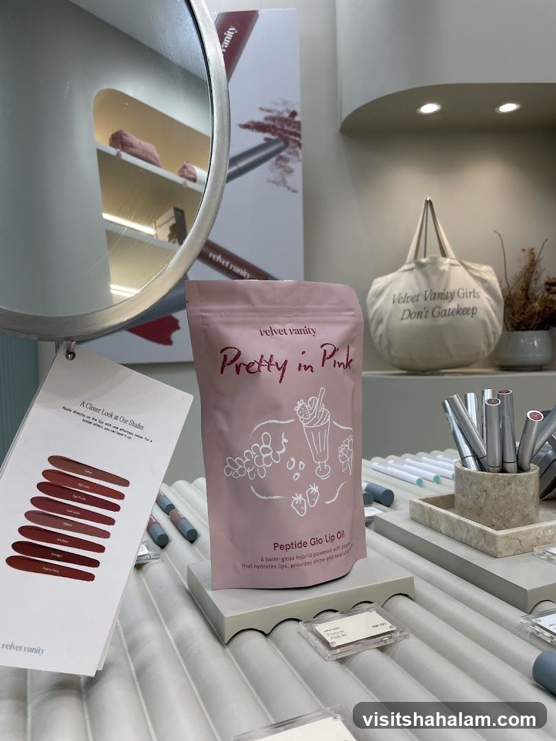 Velvet Vanity Product Display
