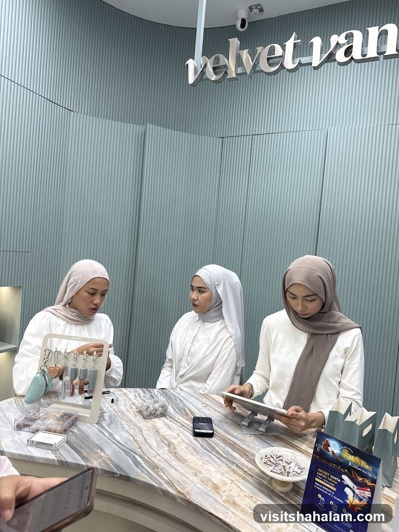 Staff at a counter