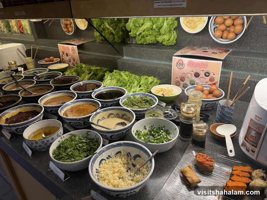 Sauce and Ingredient Bar