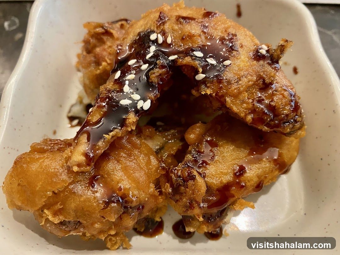 Fried Chicken Wings with Glaze
