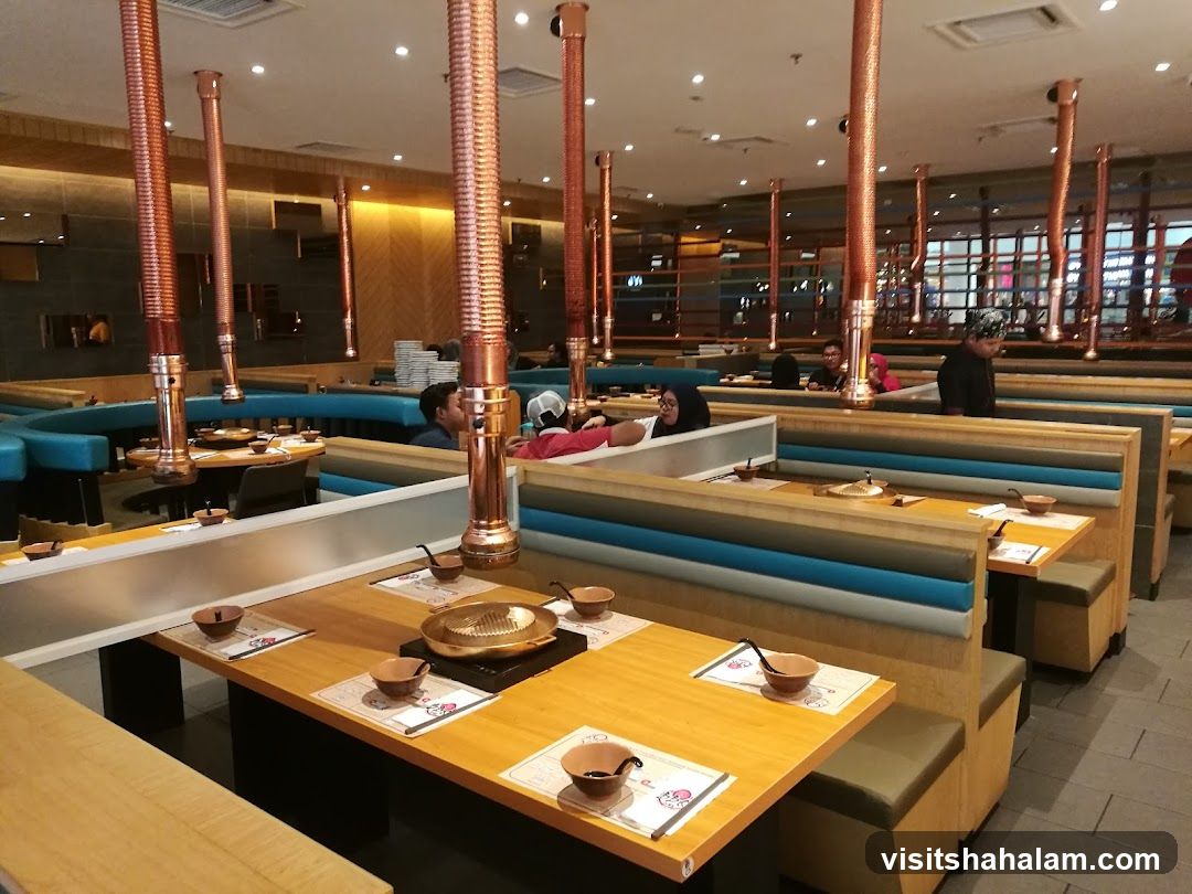 Restaurant Interior with Grills