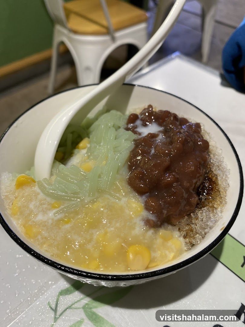 Dessert with Corn and Red Beans