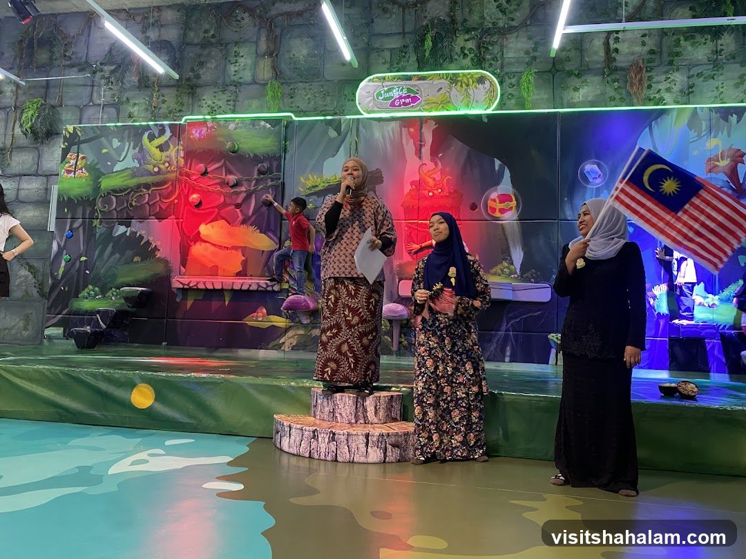 Stage Performance with Malaysian Flag