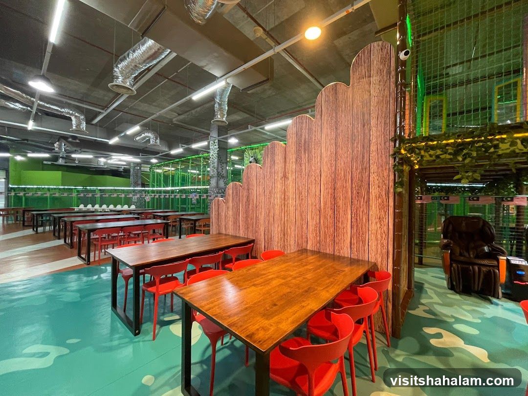 Indoor Seating Area with Play Structure