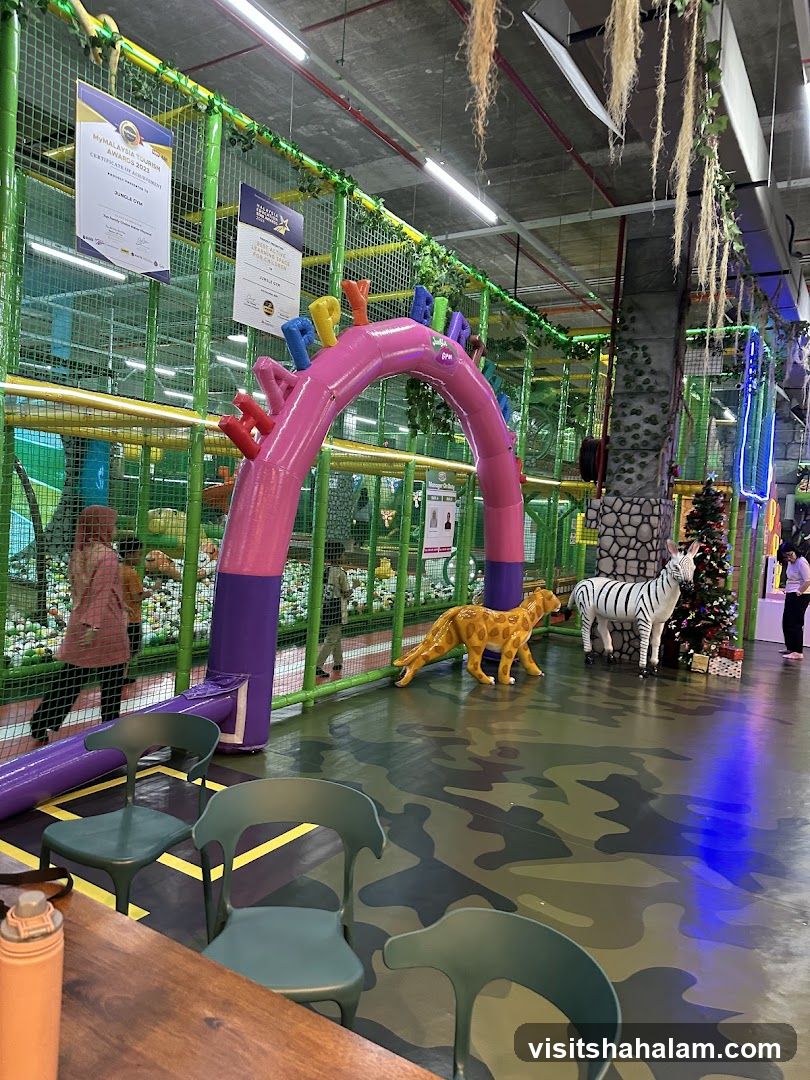 Indoor Playground with Animal Decorations