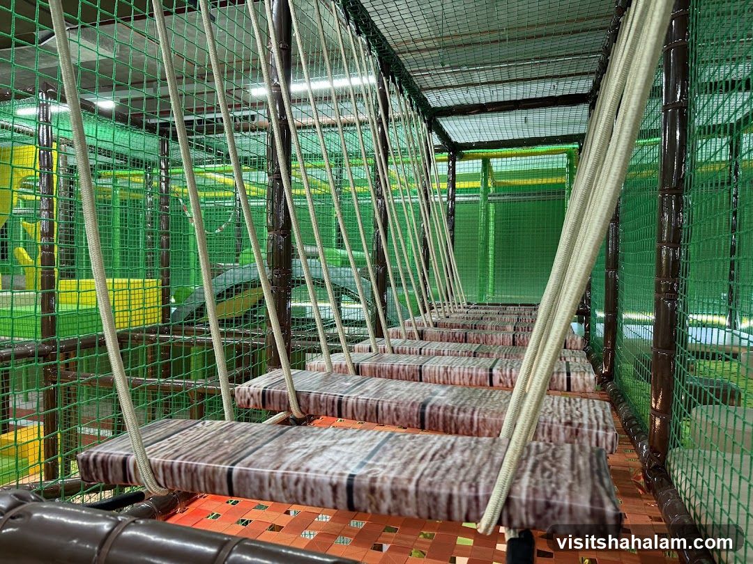 Indoor Playground Rope Bridge