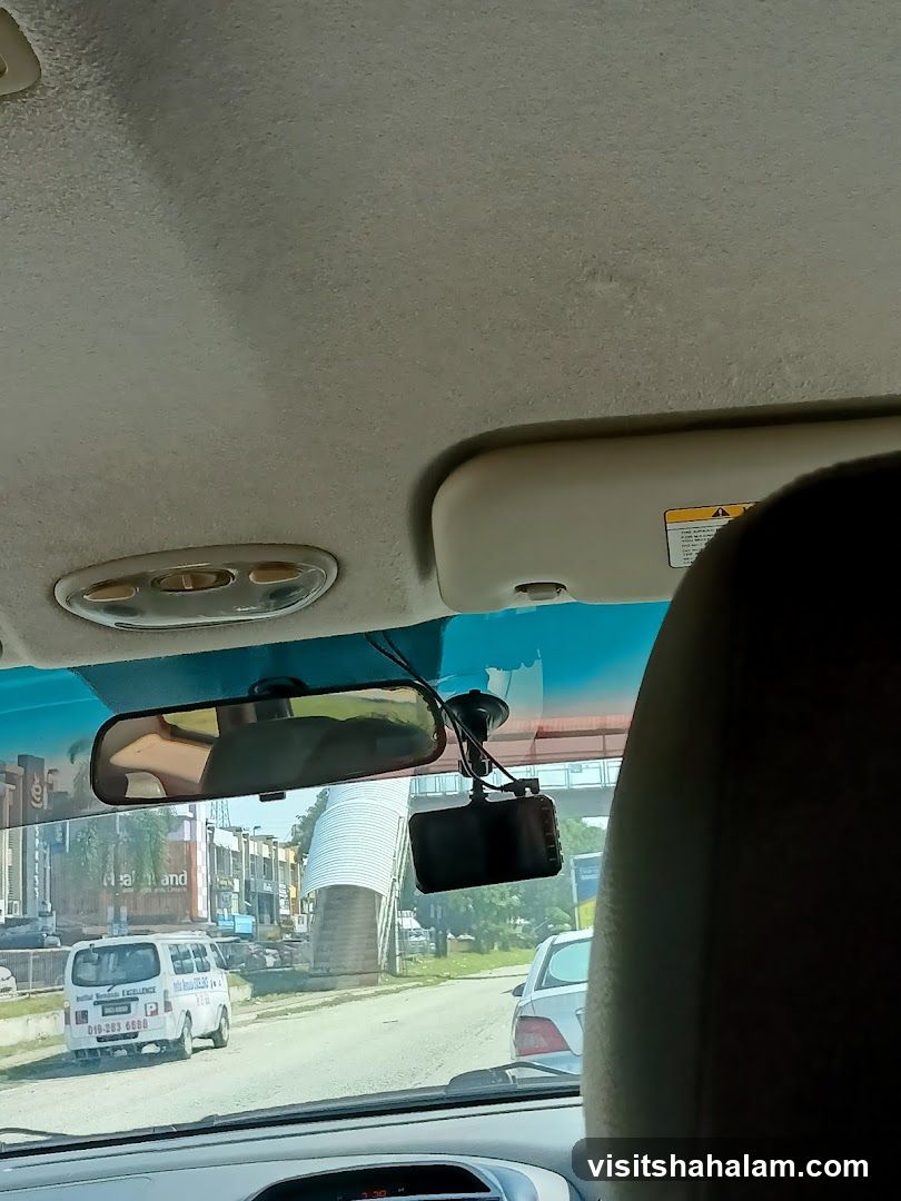 View from car interior