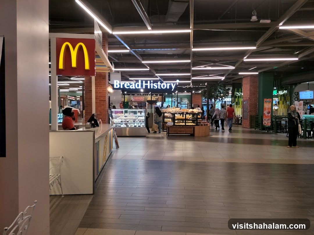 Mall Food Court with McDonald's and Bread History
