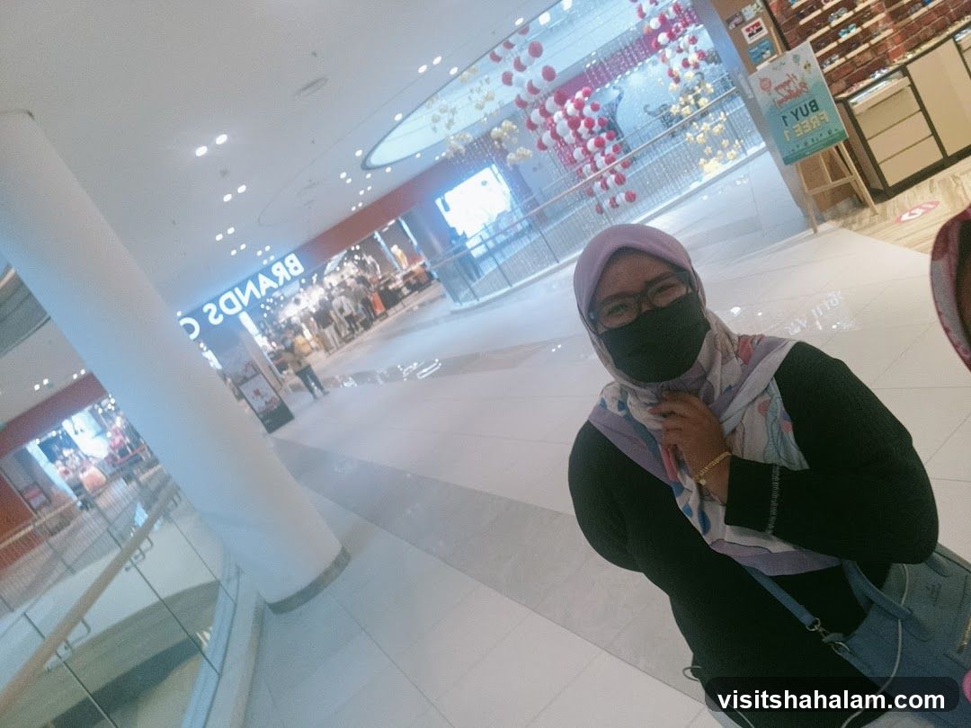 Woman in a mall