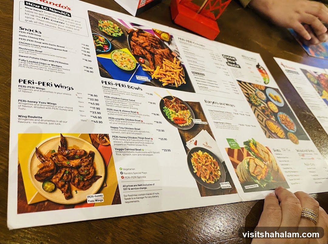 Nando's Menu