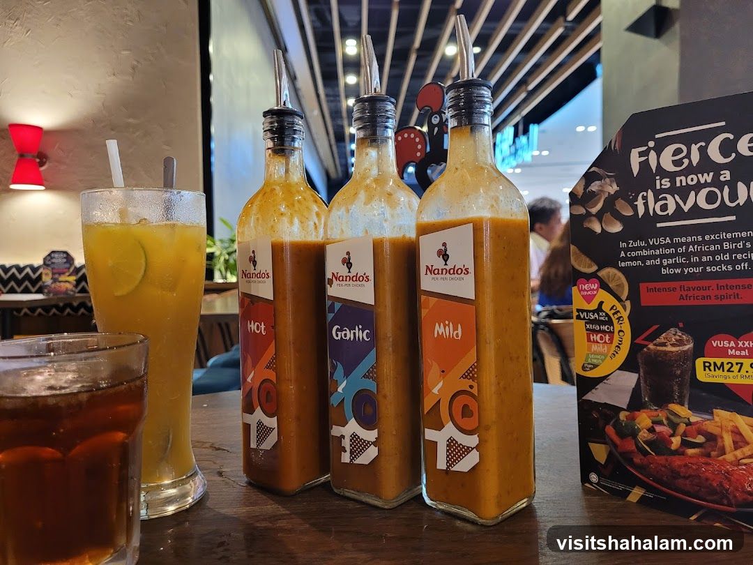 Nando's Sauces and Menu